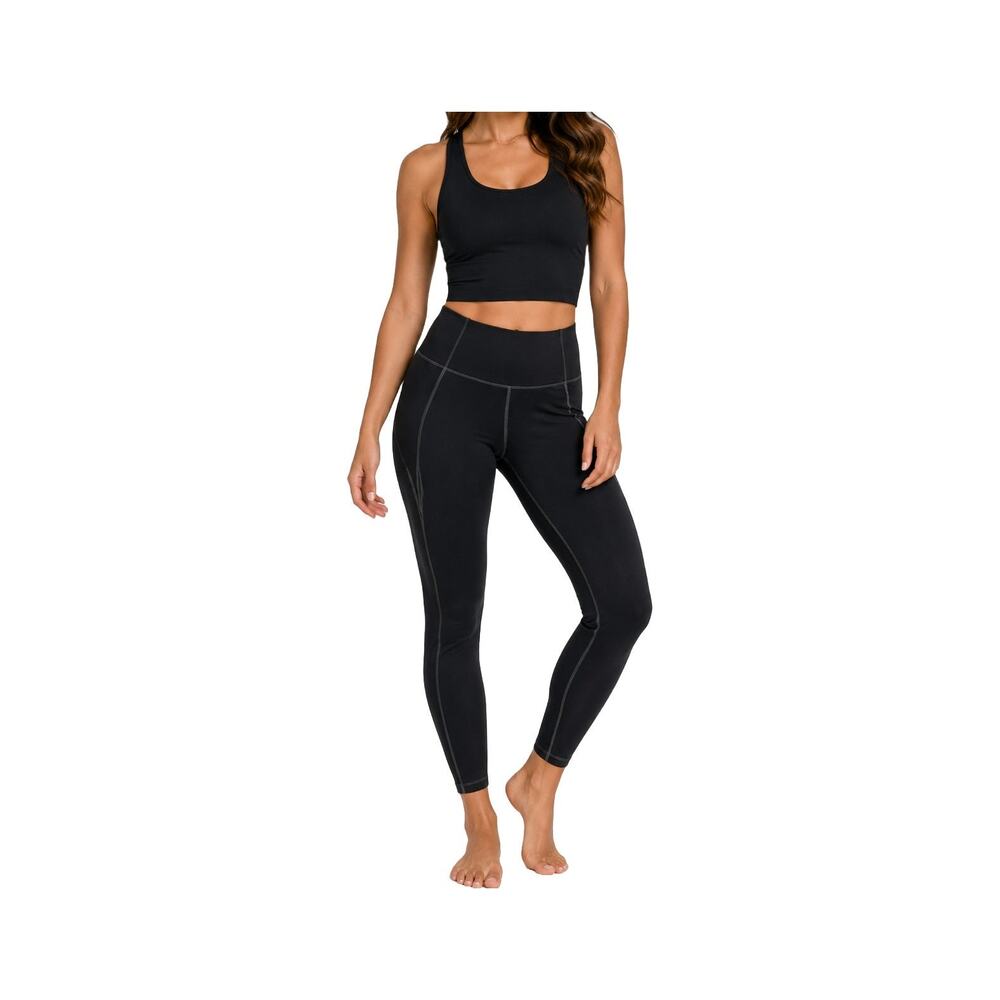 Girlfriend Collective Black High Rise Leggings Size Small Recycled Activewear - Picture 5 of 5